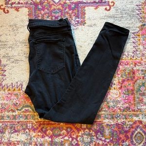 GAP Black High Waisted True Skinny Jeans - 33 Long